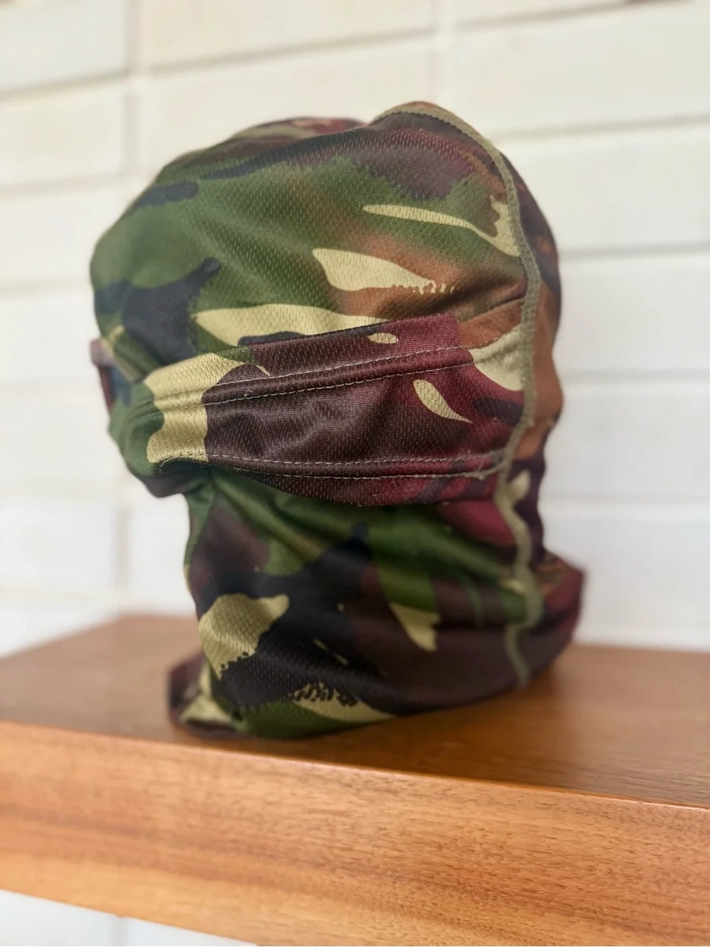 Camo Balaclava Neck Gaiter * One Size * Green Woodland * Unisex * Tactical